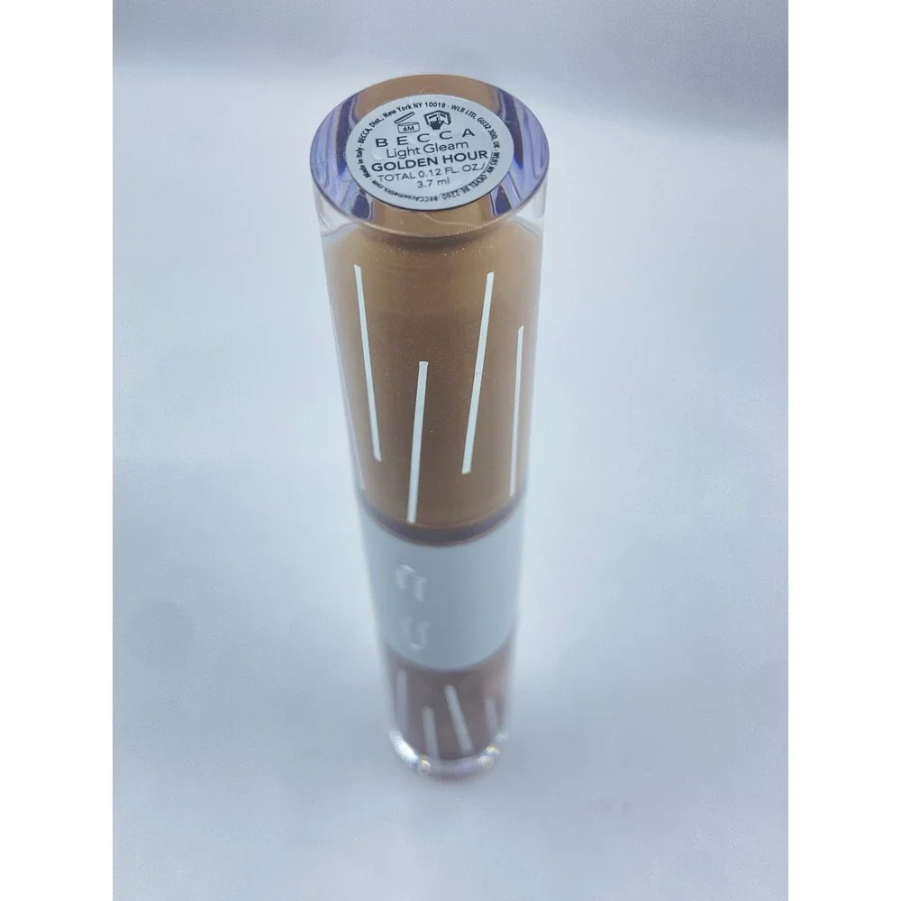 Becca Cosmetics Light Gleam Primer & Topper Liquid Eyeshadow -Golden Hour- NWOB